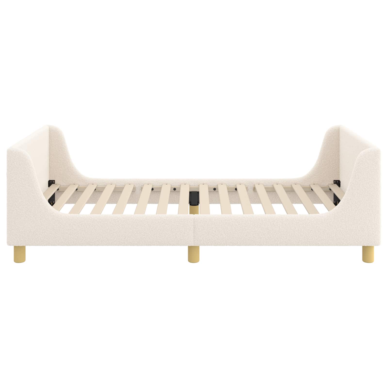Struttura letto bambini con testata Crema 80 x 200 cm 42010864