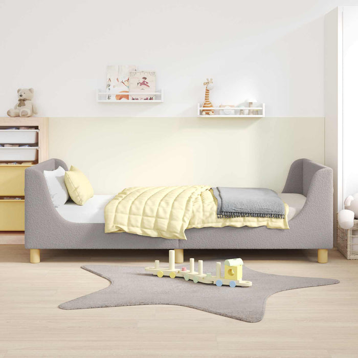 Struttura letto bambini con testata Grigio chiaro 80 x 200 cm