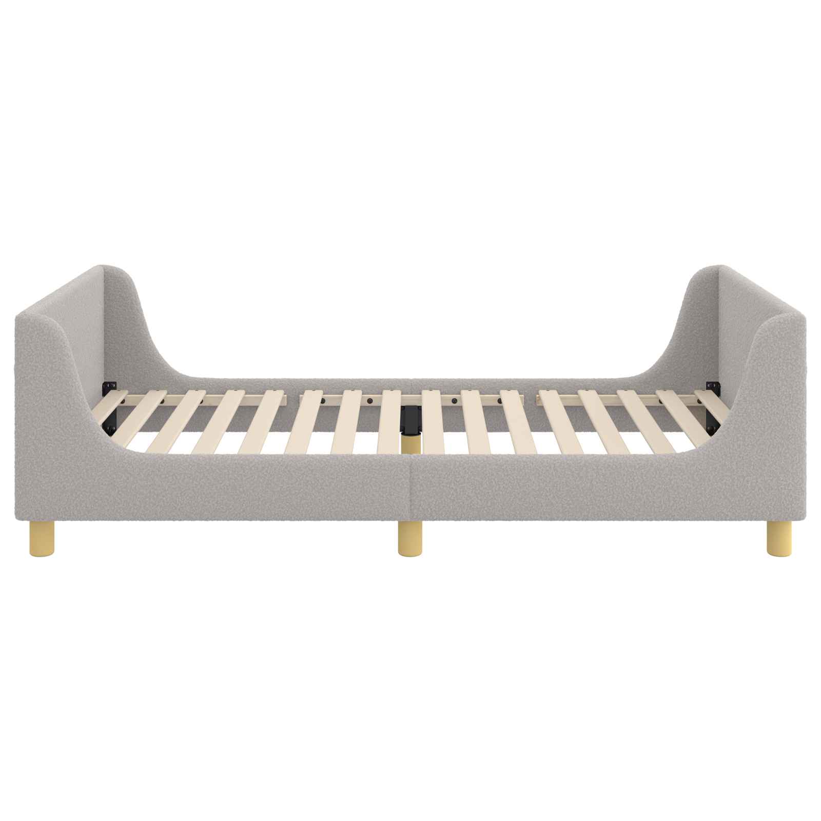 Struttura letto bambini con testata Grigio chiaro 80 x 200 cm