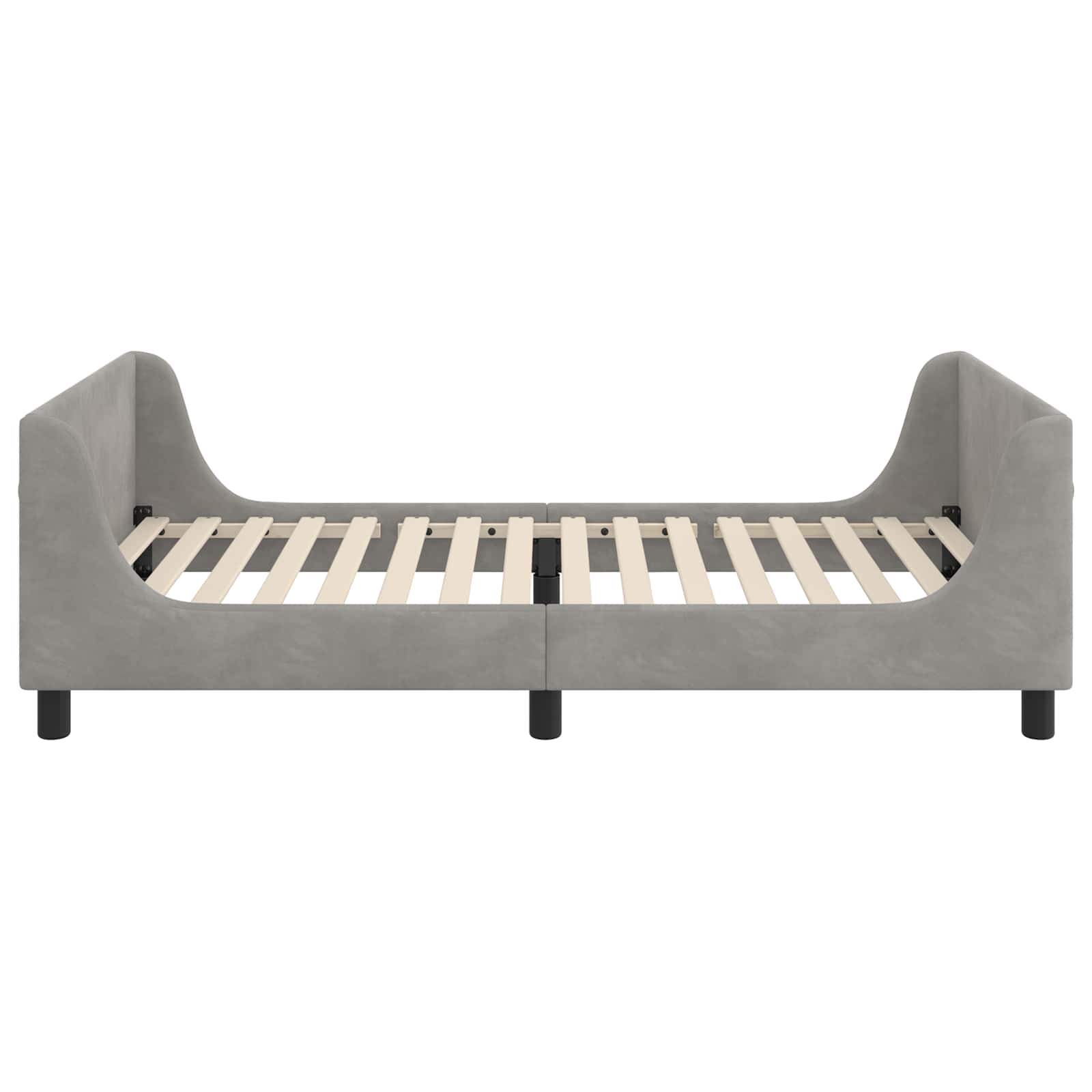 Struttura letto bambini con testata Grigio chiaro 80 x 200 cm 42010867