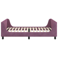 Struttura letto bambini con testata Viola 80 x 200 cm Velluto 42010871
