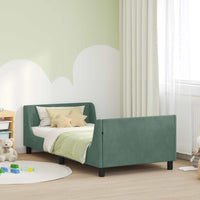 Struttura letto bambini con testata Verde Mare 80 x 200 cm 42010872