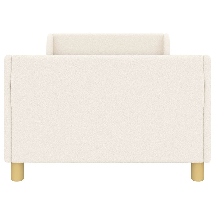 Struttura letto bambini con testata Crema 90 x 190 cm 42010874