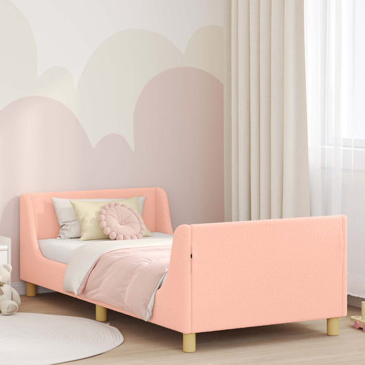 Struttura letto bambini con testata Rosa 90 x 190 cm 42010875