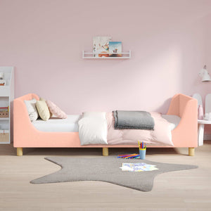 Struttura letto bambini con testata Rosa 90 x 190 cm 42010875