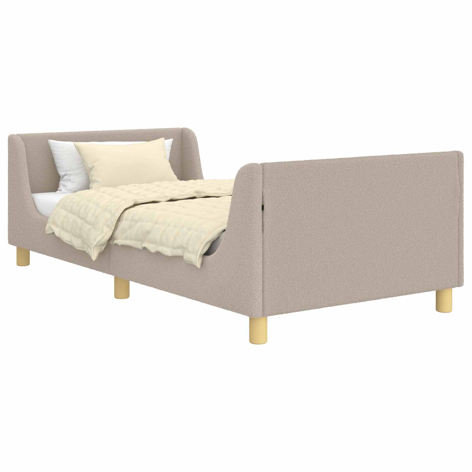 Struttura letto bambini con testata Grigio chiaro 90 x 190 cm 42010876