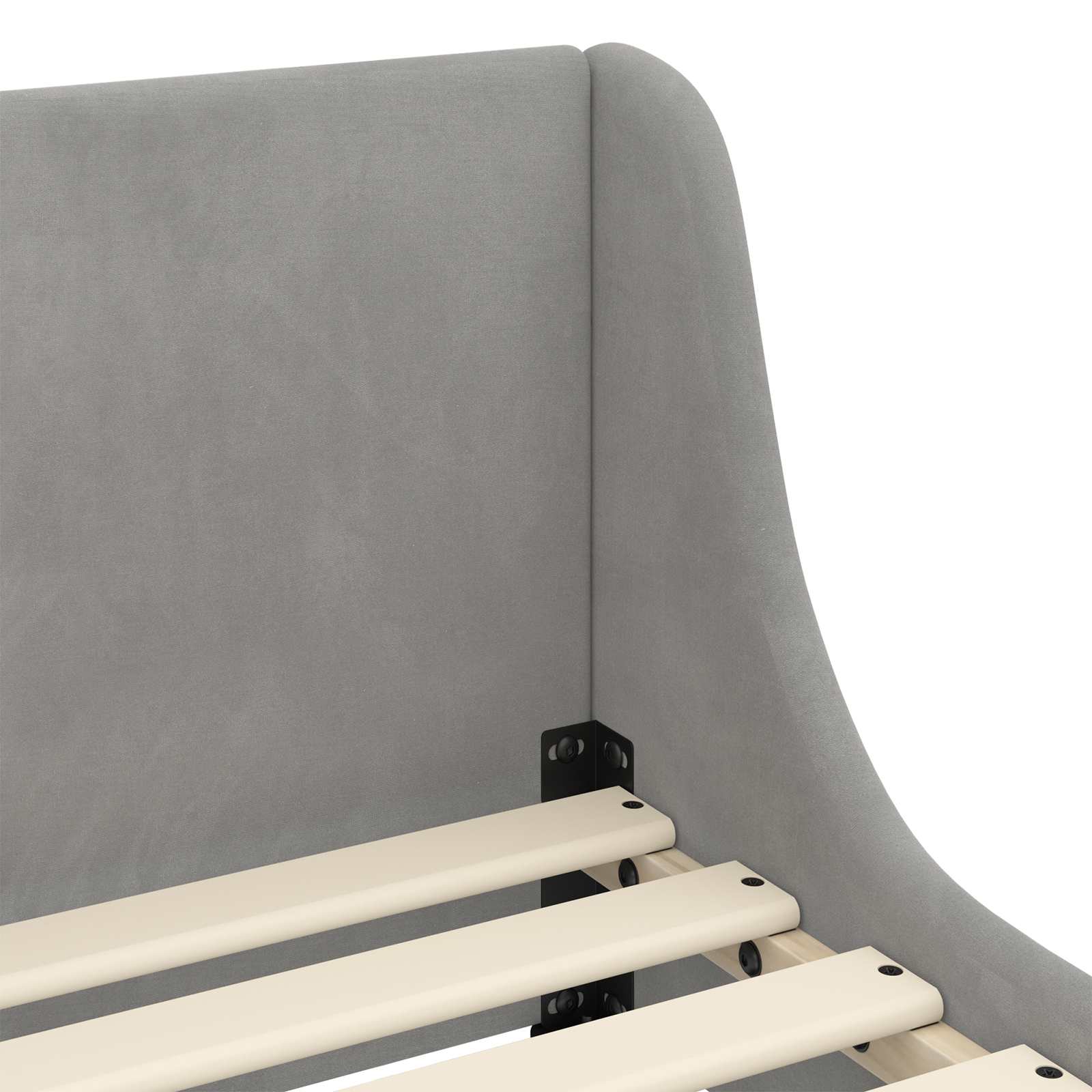 Struttura letto bambini con testata Grigio chiaro 90 x 190 cm 42010877