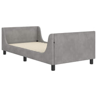 Struttura letto bambini con testata Grigio chiaro 90 x 190 cm 42010877