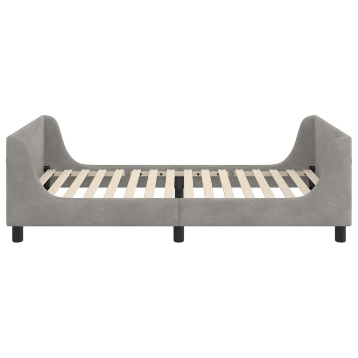 Struttura letto bambini con testata Grigio chiaro 90 x 190 cm 42010877