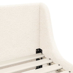 Struttura letto bambini con testata Crema 90 x 200 cm 42010884