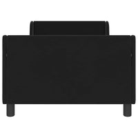 Struttura letto bambini con testata Nero 90 x 200 cm Velluto 42010889