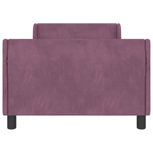 Struttura letto bambini con testata Viola 90 x 200 cm Velluto 42010891