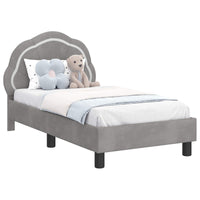 Struttura letto per bambini con testata Grigio chiaro 42010894