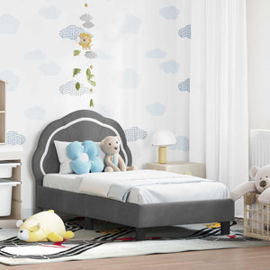 Struttura letto per bambini con testata Grigio scuro 42010895