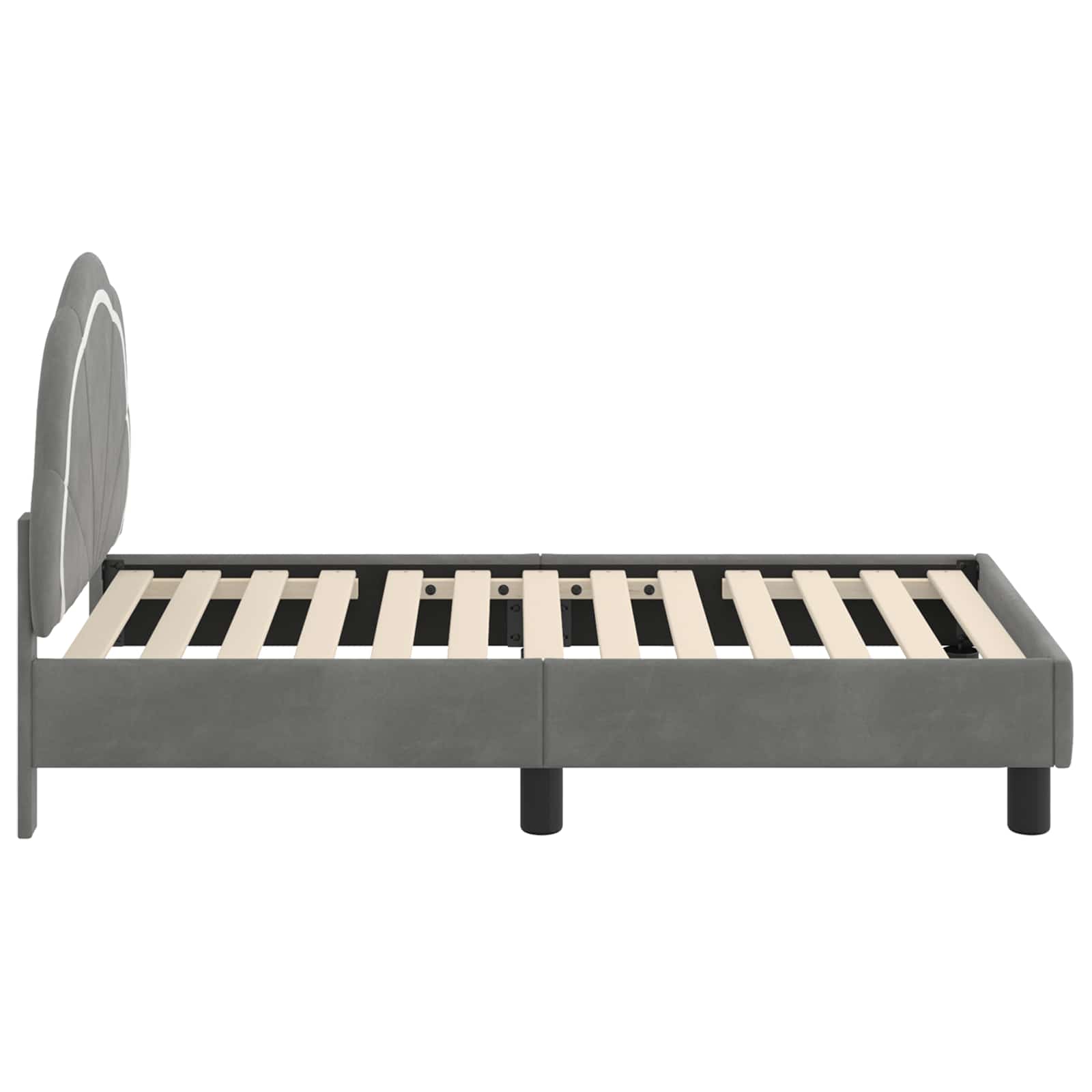 Struttura letto per bambini con testata Grigio scuro 42010895