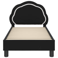 Struttura letto per bambini con testata Nero 70 x 140 cm 42010896