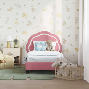 Struttura letto per bambini con testata Rosa 70 x 140 cm 42010897