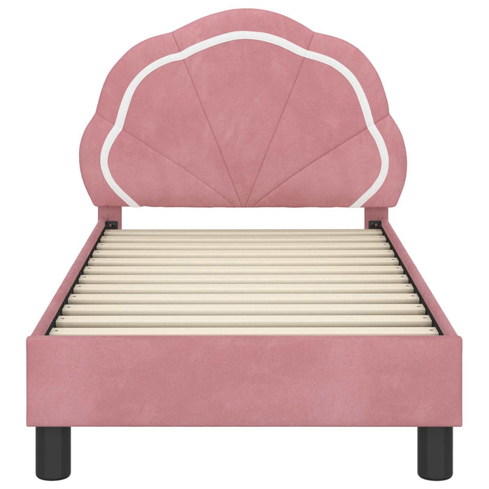 Struttura letto per bambini con testata Rosa 70 x 140 cm 42010897