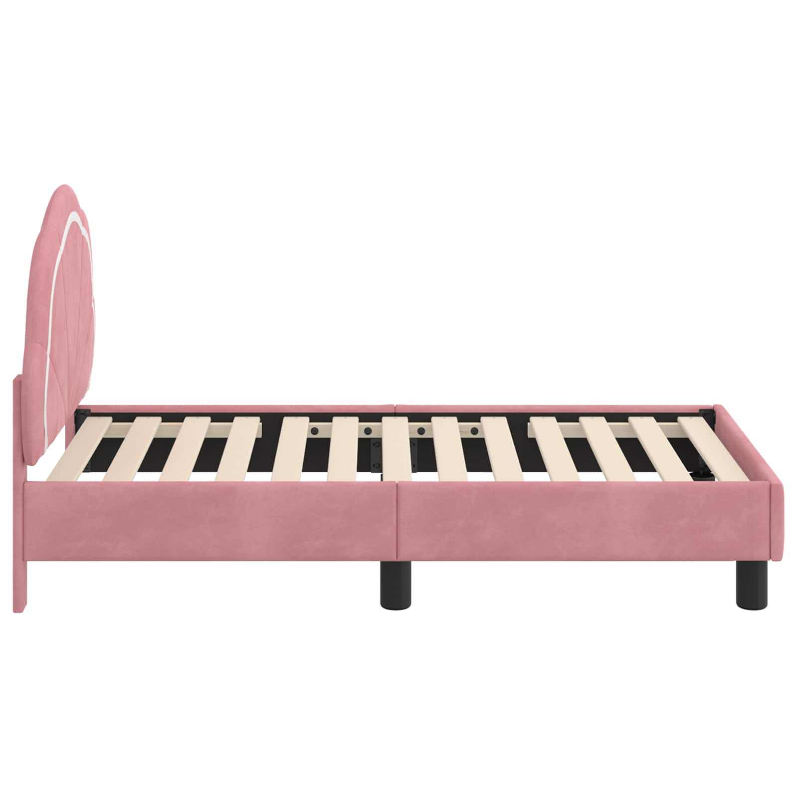 Struttura letto per bambini con testata Rosa 70 x 140 cm 42010897