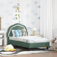 Struttura letto per bambini con testata Verde Mare 70 x 140 cm 42010899