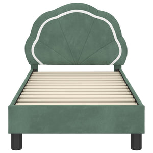 Struttura letto per bambini con testata Verde Mare 70 x 140 cm 42010899