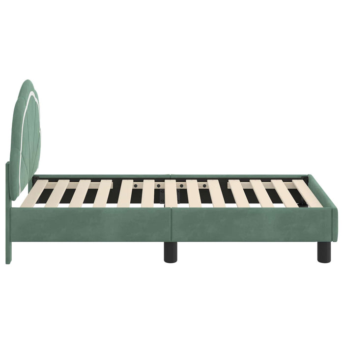 Struttura letto per bambini con testata Verde Mare 70 x 140 cm 42010899