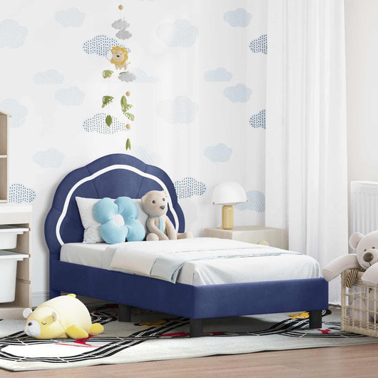 Struttura letto per bambini con testata Blu Polizia 70 x 140 cm 42010900