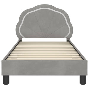 Struttura letto bambini con testata Grigio chiaro 80 x 160 cm 42010901