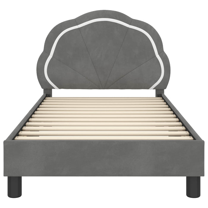 Struttura letto bambini con testata Grigio scuro 80 x 160 cm 42010902