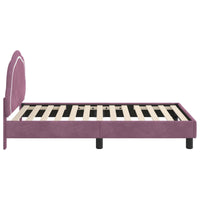 Struttura letto bambini con testata Viola 80 x 160 cm Velluto 42010905
