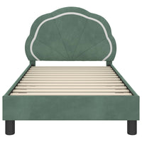 Struttura letto bambini con testata Verde Mare 80 x 160 cm 42010906