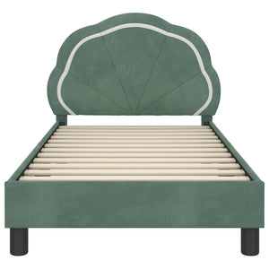 Struttura letto bambini con testata Verde Mare 80 x 160 cm 42010906