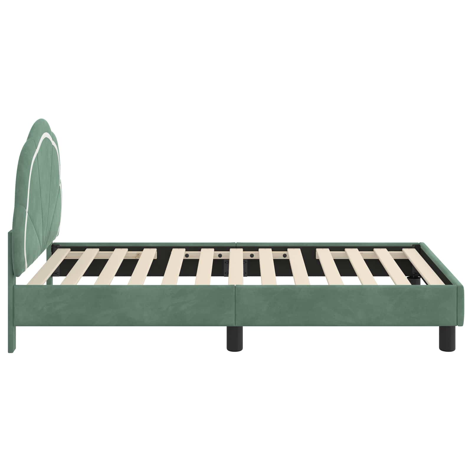 Struttura letto bambini con testata Verde Mare 80 x 160 cm 42010906