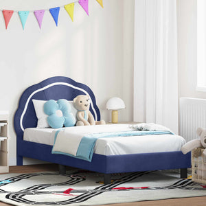 Struttura letto bambini con testata Blu Polizia 80 x 160 cm 42010907