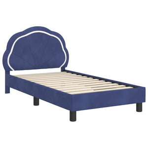 Struttura letto bambini con testata Blu Polizia 80 x 160 cm 42010907