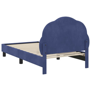 Struttura letto bambini con testata Blu Polizia 80 x 160 cm 42010907