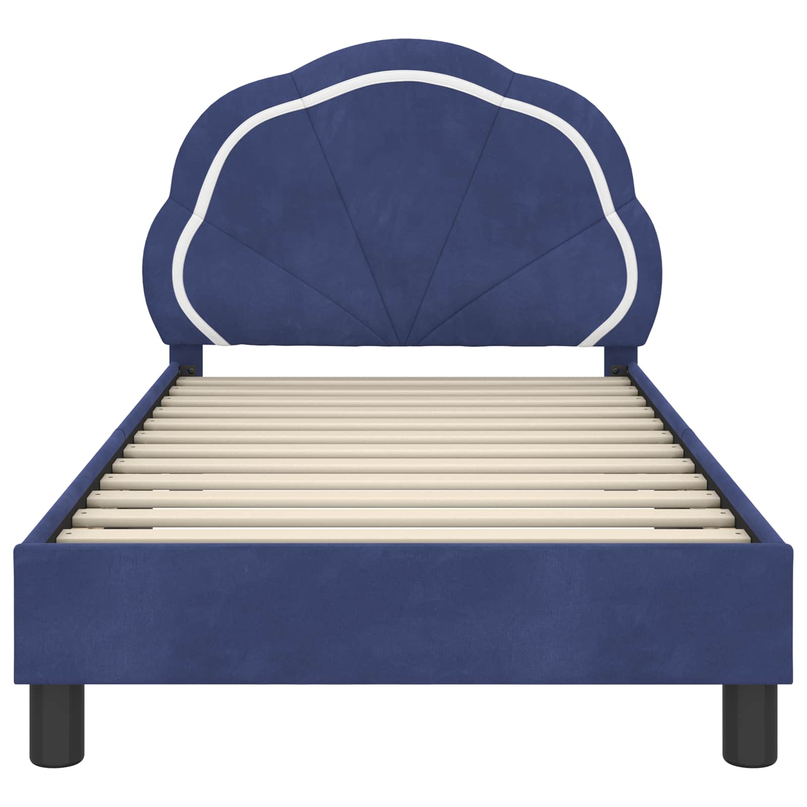 Struttura letto bambini con testata Blu Polizia 80 x 160 cm 42010907