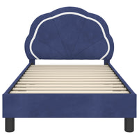 Struttura letto bambini con testata Blu Polizia 80 x 160 cm 42010907