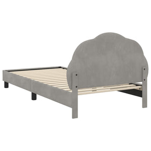 Struttura letto bambini con testata Grigio chiaro 80 x 200 cm 42010908