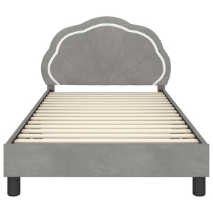 Struttura letto bambini con testata Grigio chiaro 80 x 200 cm 42010908