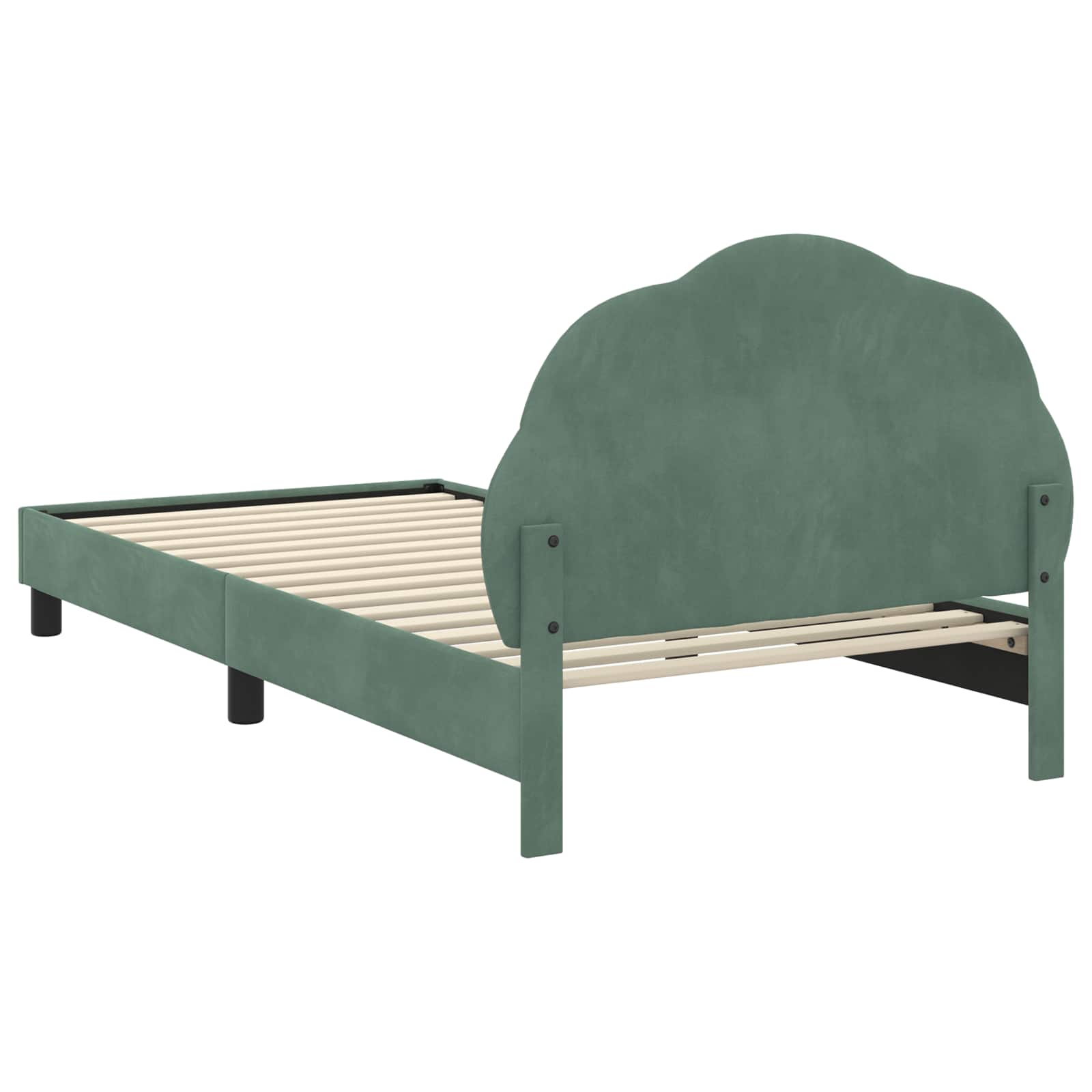 Struttura letto bambini con testata Verde Mare 80 x 200 cm 42010913