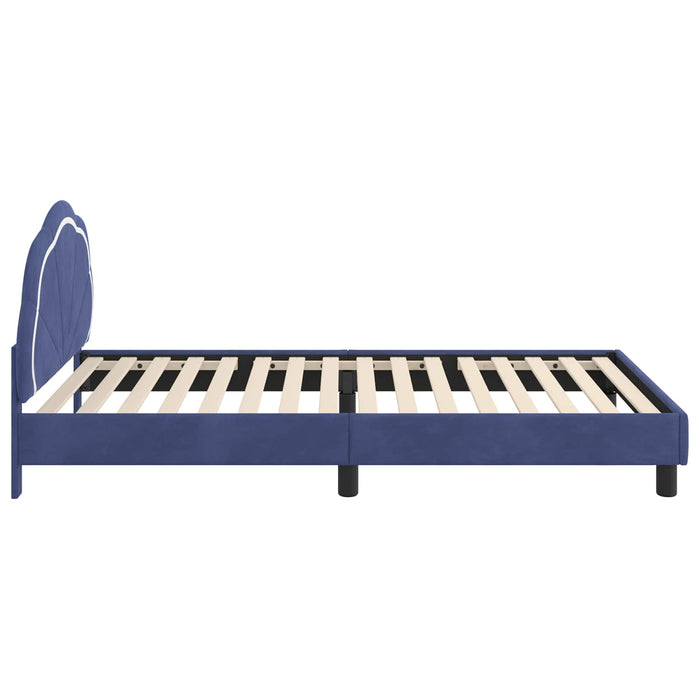 Struttura letto bambini con testata Blu Polizia 80 x 200 cm 42010914
