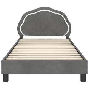 Struttura letto bambini con testata Grigio scuro 90 x 190 cm 42010916