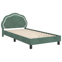 Struttura letto bambini con testata Verde Mare 90 x 190 cm 42010920