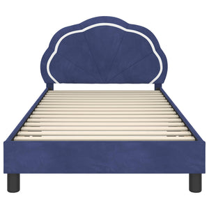 Struttura letto bambini con testata Blu Polizia 90 x 190 cm 42010921