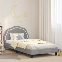 Struttura letto bambini con testata Grigio chiaro 90 x 200 cm 42010922