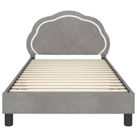 Struttura letto bambini con testata Grigio chiaro 90 x 200 cm 42010922