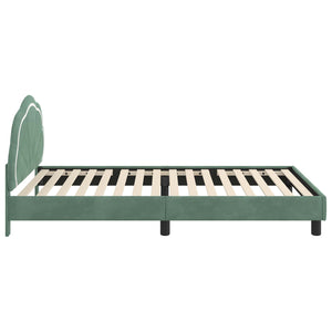 Struttura letto bambini con testata Verde Mare 90 x 200 cm 42010927