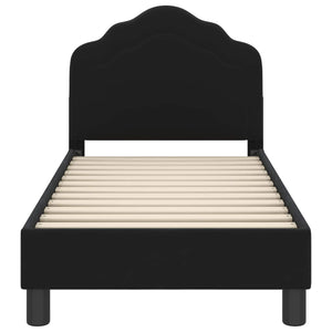 Struttura letto per bambini con testata Nero 70 x 140 cm 42010931