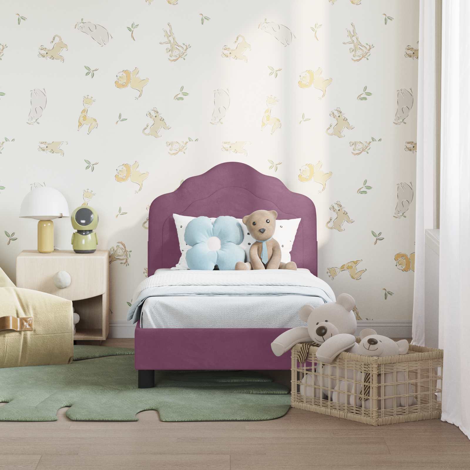 Struttura letto per bambini con testata Viola 70 x 140 cm 42010933